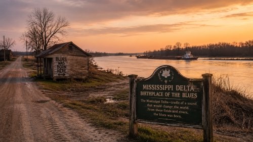 Mississippi Delta landscape - birthplace of the blues