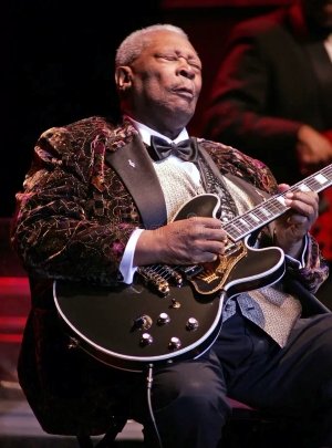 B.B. King performing with Lucille